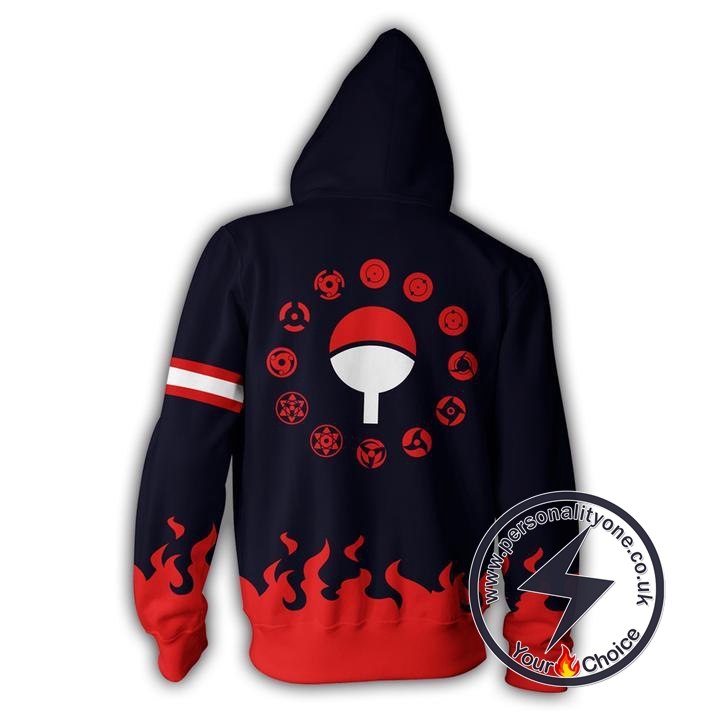 Naruto Uchiha Clan Zip Up Hoodie Jacket